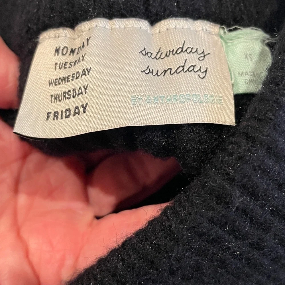Saturday Sunday by Anthropologie XS Black Midi Skirt